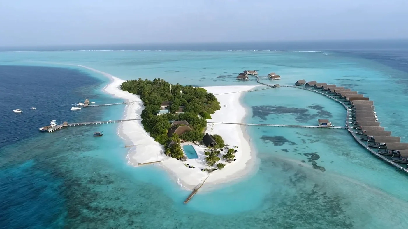 The Maldives from the air