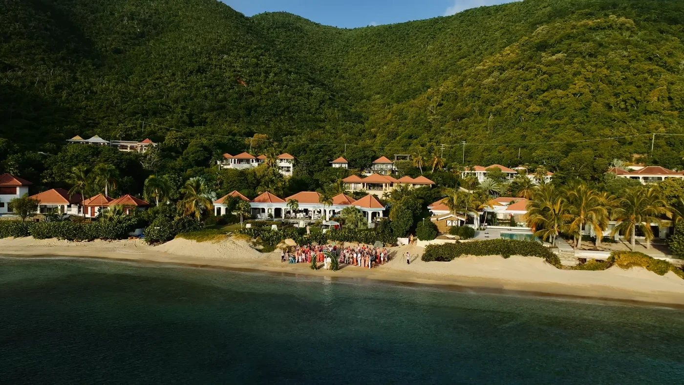 The bay in the British Virgin Islands